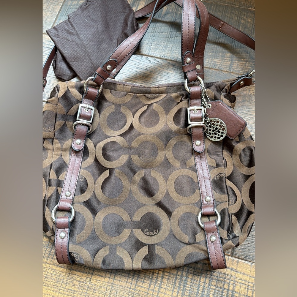 Coach Alexandra brown satchel bag - Picture 2 of 7